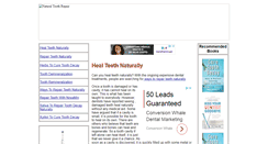 Desktop Screenshot of naturaltoothrepair.com